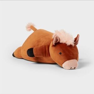 Horse Weighted Plush Kids’ Throw Pillow Brown - Pillowfort